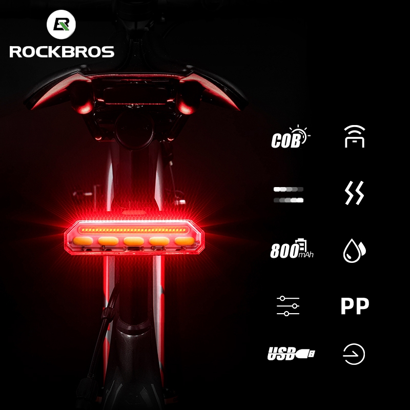 ROCKBROS LED-baklys med BLINKLYS - Illuminate S