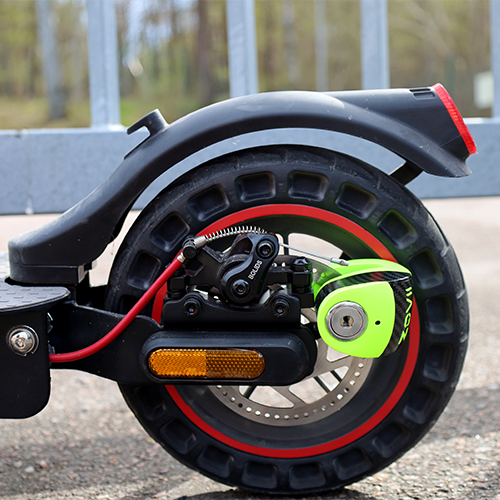 Skivelås m/alarm ZOVII - sølv