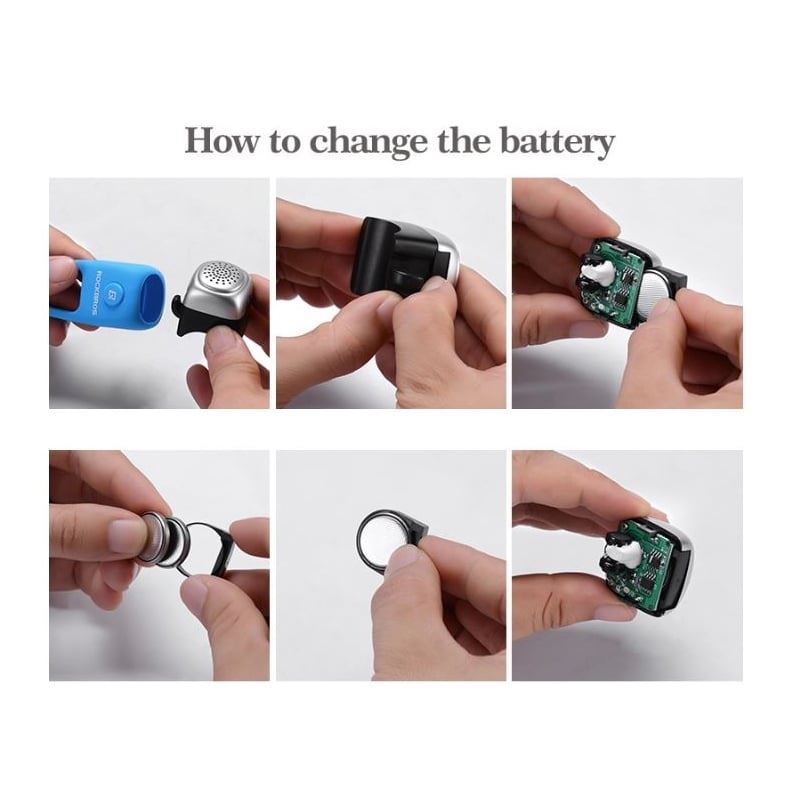 ROCKBROS El-Ringeklokke Svart